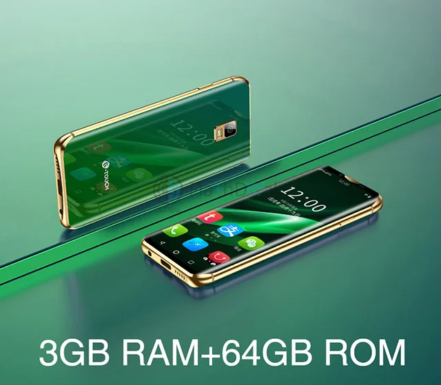 3GB 64GB Green Мини-смартфон K-Touch i10, четырехъядерный, 3 ГБ, 64 ГБ, 3,46 дюймов, 6D, изогнутое стекло, экран, Android 8,1, Face ID, wifi, маленький смартфон 4G - Цвет: 3GB 64GB Green