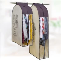 non woven clothes dust bag korean three dimensional thickening clothes dust cover suit clothes transparent dust cover