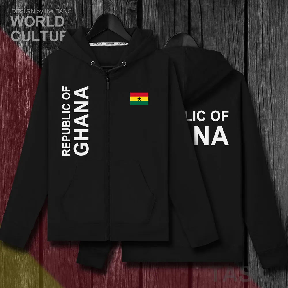 Ghanaian GHA GH мужские флисовые толстовки с капюшоном зимний Кардиган трикотажные