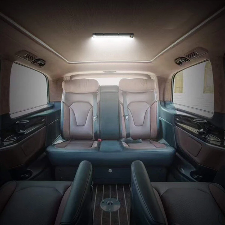 OKEEN 2x6 W 12V 108 светодиодный светильник для салона автомобиля с белой полосой, лампа для фургона, каравана, переключатель включения/выключения для грузовика, прицепа, каравана, туристического автомобиля