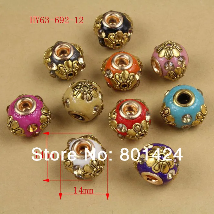 Бесплатная доставка 10 шт 63-692 ювелирные изделия компоненты индонезийские бусины