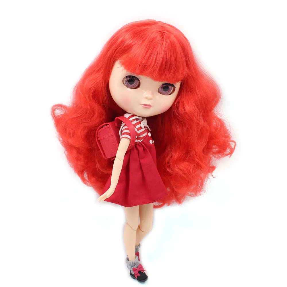 

ICY DBS Doll Series No.BL1061 Red curly hair with makeup JOINT body 1/6 BJD OB24 ANIME GIRL