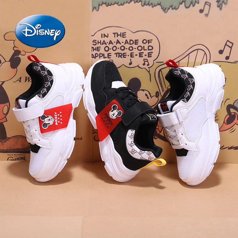 Disney Shoes Children Boys Girls Sneakers 2019 Spring Autumn Breathable Leather Sport Casual Size 31-37 | Детская одежда и обувь