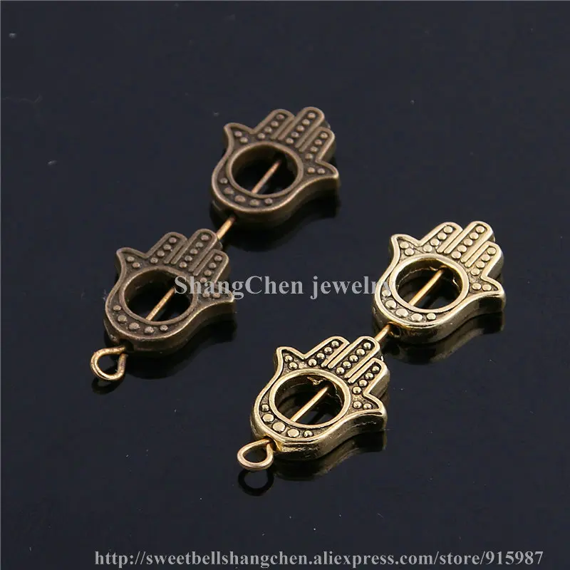 40 шт. бусины шармы Хамса для браслетов|beads charms|bead spacersbeads spacers beads |