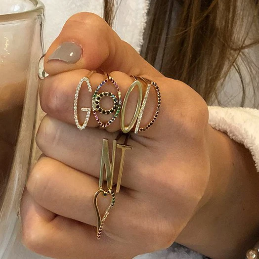 Набор из 2 штук Золотые заполненные турецкие счастливые сглаза выложенные