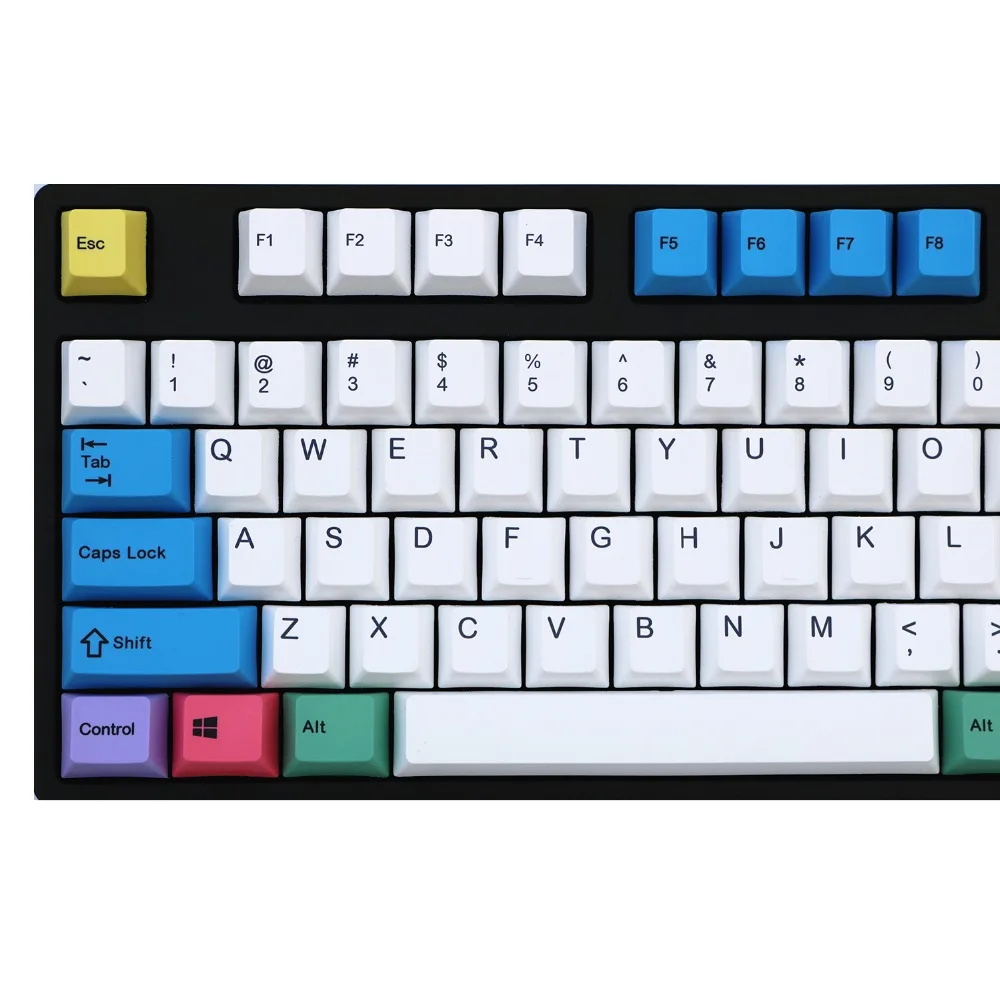 ПБТ краситель Sub Keycaps мелок ANSI Cherry MX набор ключей для 60%/TKL 87/104/108 механическая