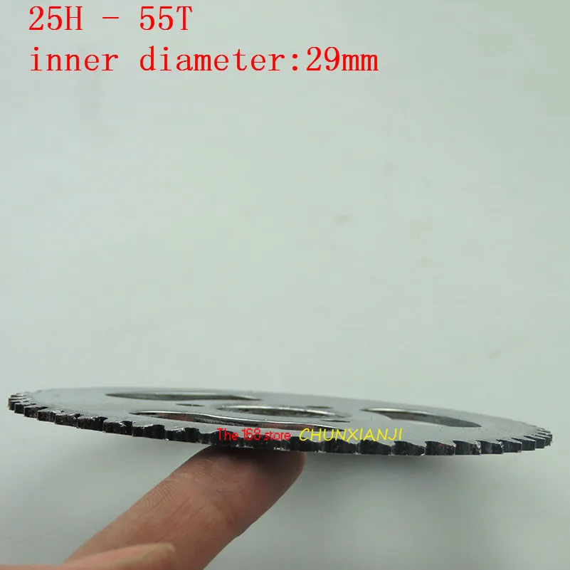

Good quality 25H 55T Tooth29mm 2 Stroke Mini ATV Rear Chain gear Sprocket plate For 47cc 49cc Pocket Bike Quad 4 Wheeler Scooter