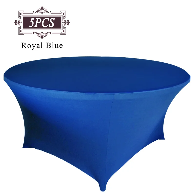 Бесплатная доставка 5 шт. круглая белая приталенная скатерть Универсальный