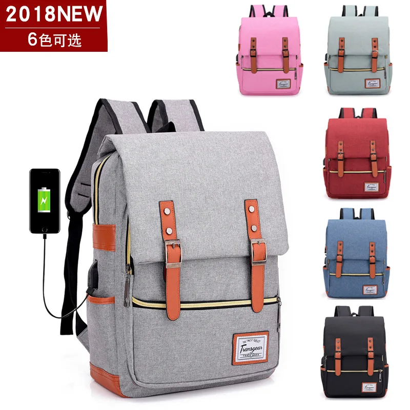 Новый мужской рюкзак с usb портом для зарядки умный женщин мужская сумка ноутбука