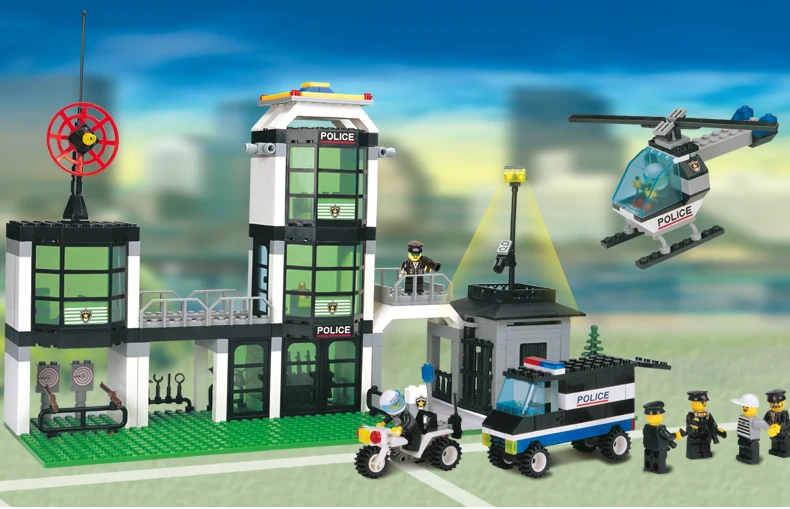 Enlighten модели Здание игрушка Совместимость с LEGO Лего Legos Конструктор E110 466 блок