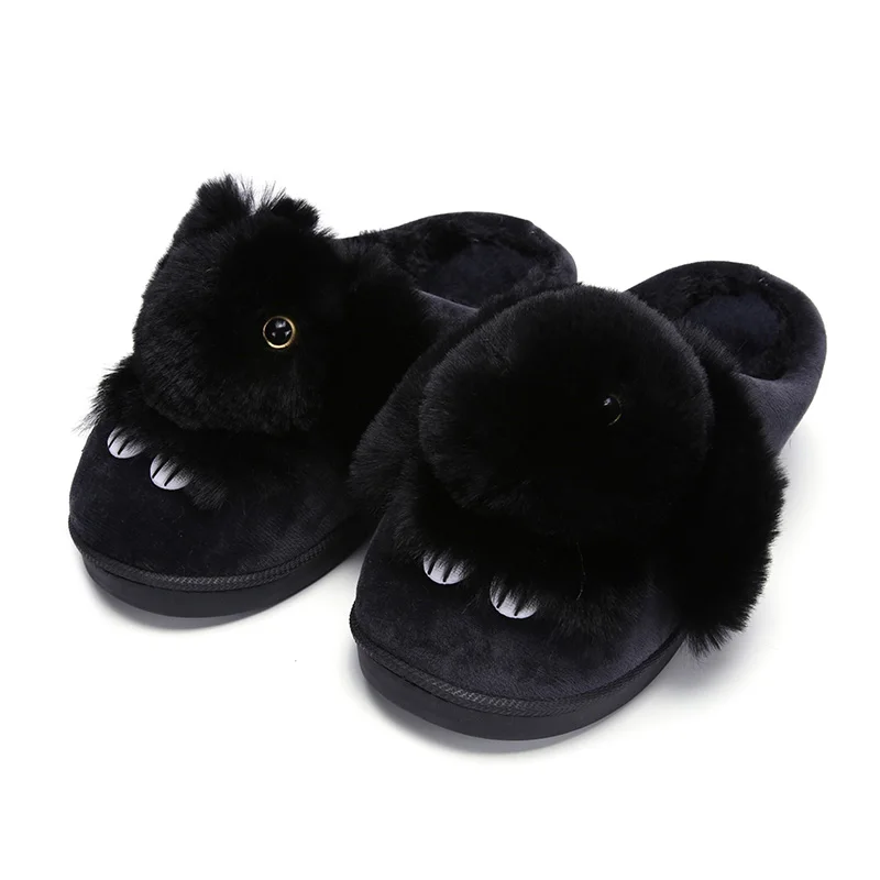 Супер Распродажа милые плюшевые домашние тапочки для женщин зимняя теплая