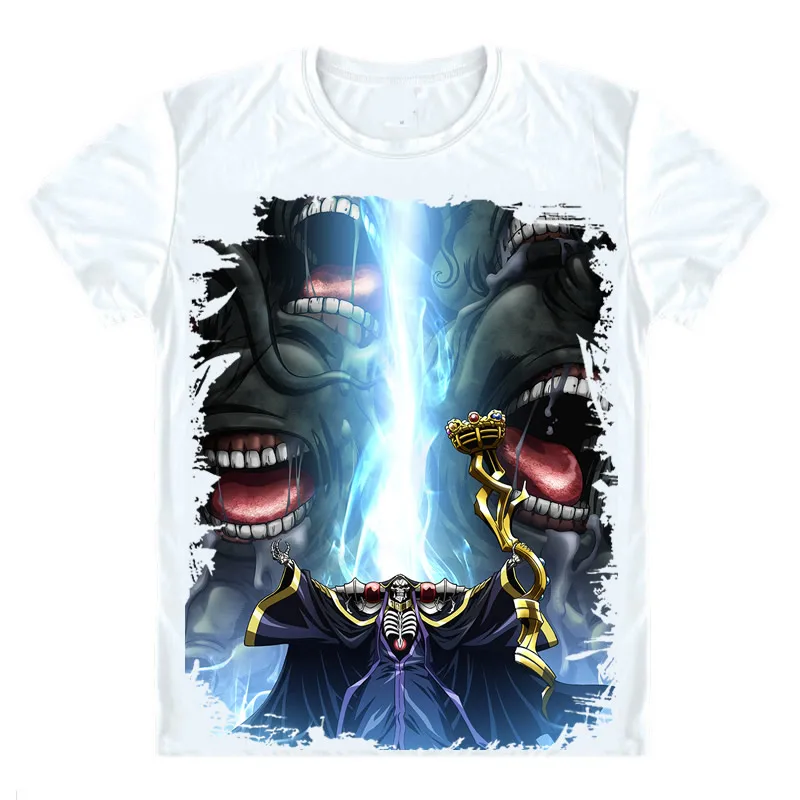 Футболки Overlord рубашки с коротким рукавом аниме Ainz Ooal Dress Ainzu Ру Goun Momonga Momon темный