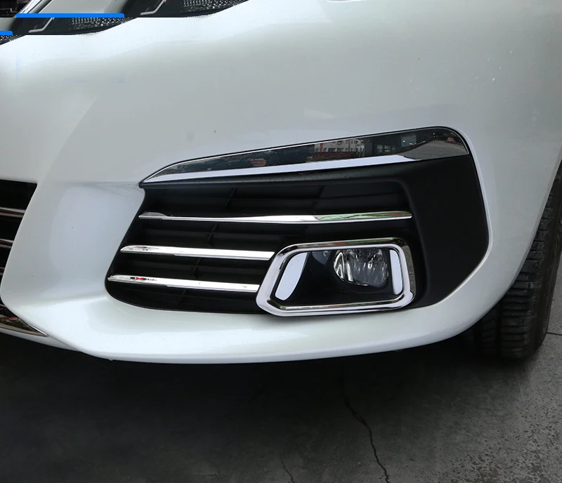 

for Peugeot 308 2016year2016 Fog light frame Front fog light Grille sticker Decoration Bright Sequin