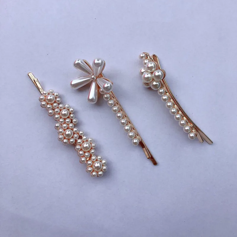 Fashion beautiful hair accessories pearl metal ladies girl temperament elegant pointed handmade fork hairpin headdress | Украшения и