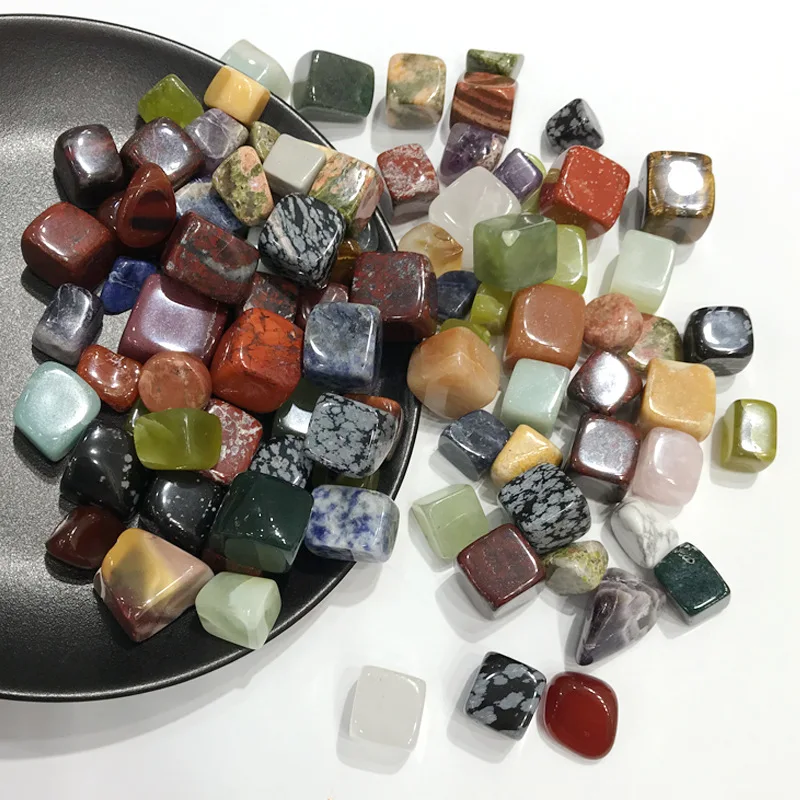 100 г перевернутые каменные бусины Смешанные драгоценные камни минеральные