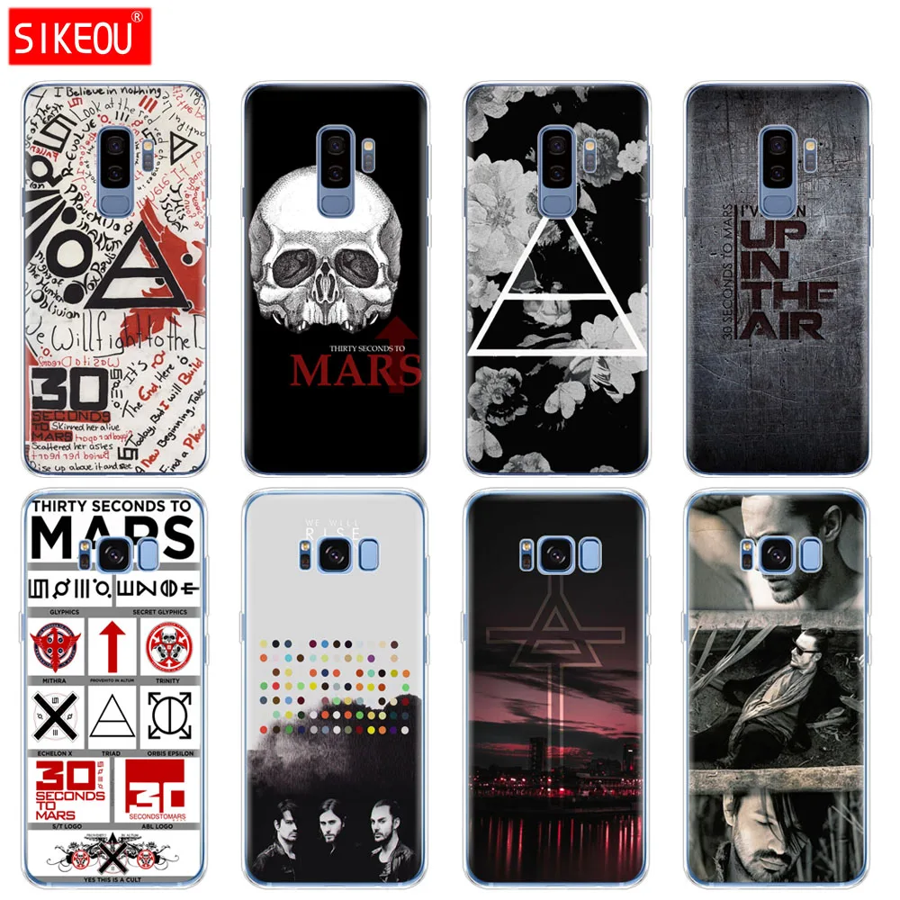 silicone case for Samsung Galaxy S9 S8 S7 S6 edge S5 S4 S3 PLUS phone cover 30 Second To Mars | Мобильные телефоны и