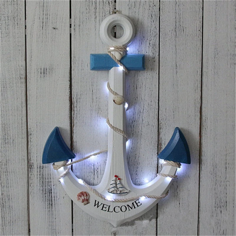 Деревянный якорь в средиземноморском стиле 45/60 см|gift gifts|gift decorationgift ornaments |