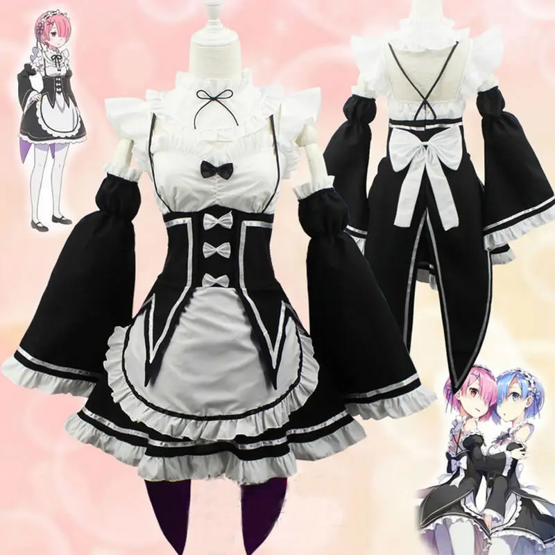 Костюм для косплея ОЗУ Рем из аниме Re: Zero жизнь в другом мире |