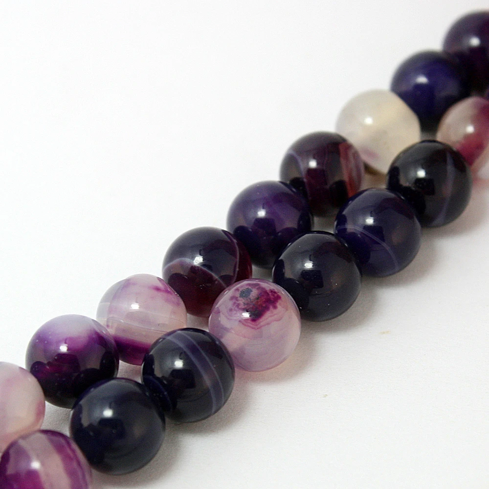 Лидер продаж! Бусины Из Натурального фиолетового Агата 4/6/8/10 мм|loose stones|bead strandsstone fashion |