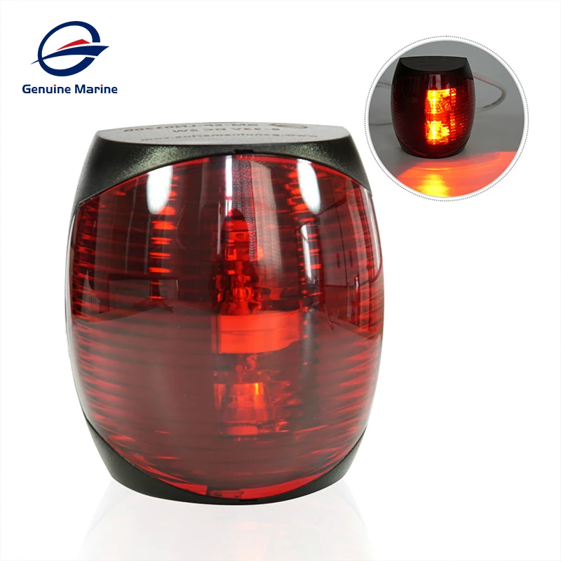 

12V DC LED Navigation Light Red Plastic Waterproof Lamp for Boat Yacht Starboard from Genuine Marine