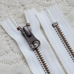 10 шт./лот Винтаж Retro Металл YKK молния закрыть конец черный, белый цвет синий Cooffee красная кожаная сумка Diy Вышивание интимные аксессуары - Цвет: Белый