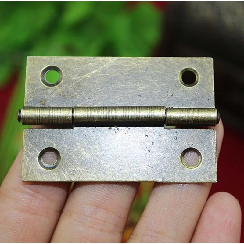 Wholesale Bronze Tone Cabinet Door Luggage Hinge 4 Holes Decor Furniture Decoration Antique Vintage Old Style 50*34mm 200Pcs |