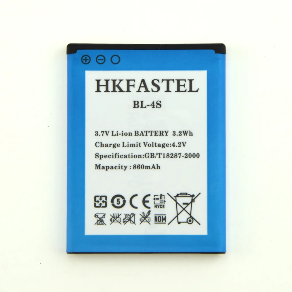Новый BL-4S BL 4S литий-ионный аккумулятор мобильного телефона для Nokia X3-02 2680 слайд 3600