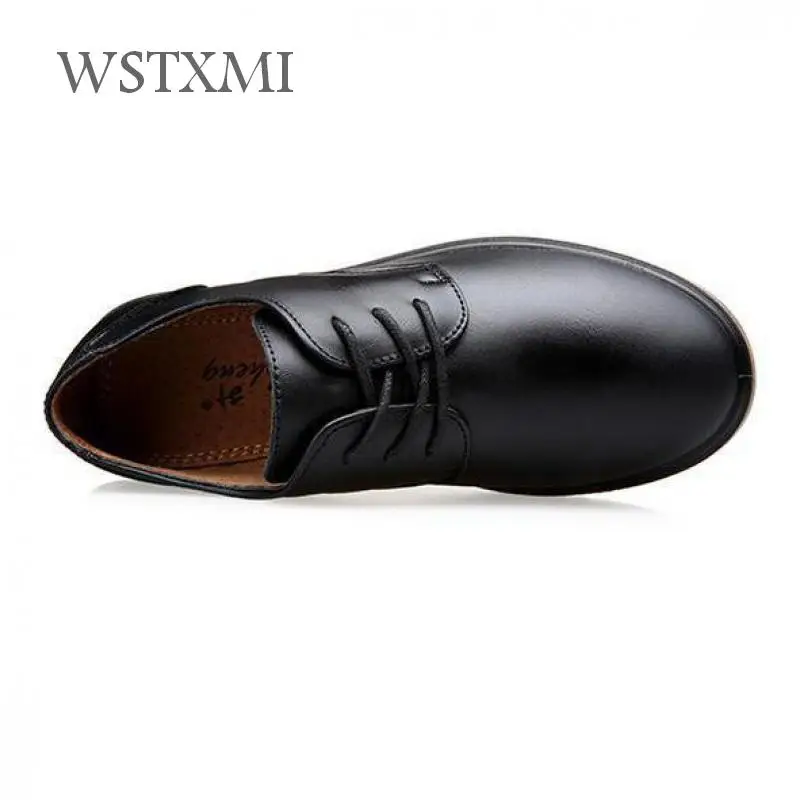 Туфли оксфорды из натуральной кожи для мальчиков классические школы свадьбы