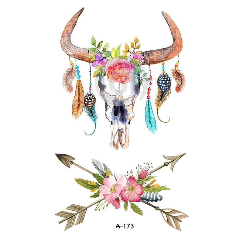 Лучшие фанаты Fran временные тату для женщин боди арт 9.8х6см водостойкие ручные