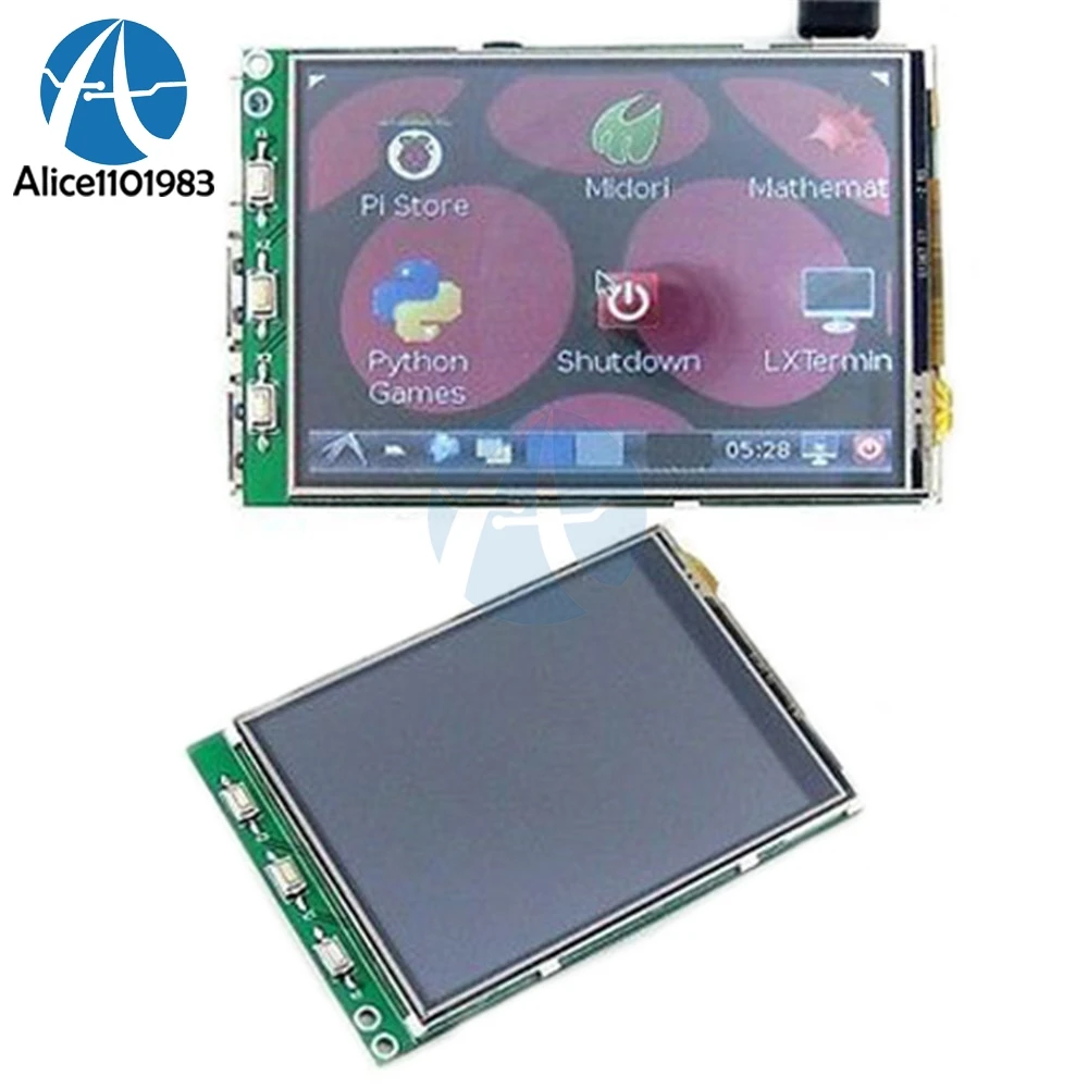 Сенсорный ЖК дисплей для Raspberry Pi B + PI2 3 2 дюйма 320x240 TFT RGB|Интегральные схемы| |