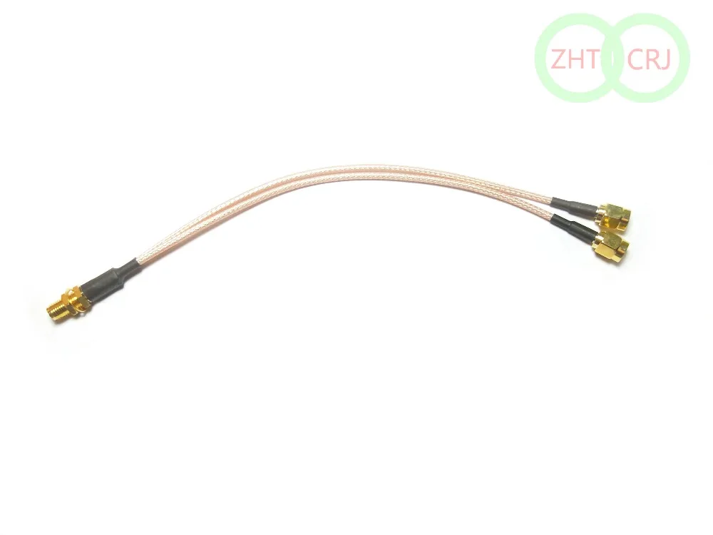 Фото 20 шт./50 шт. RG316 RP sma female К 2X Sma сплиттер папа-папа Pigtai №3