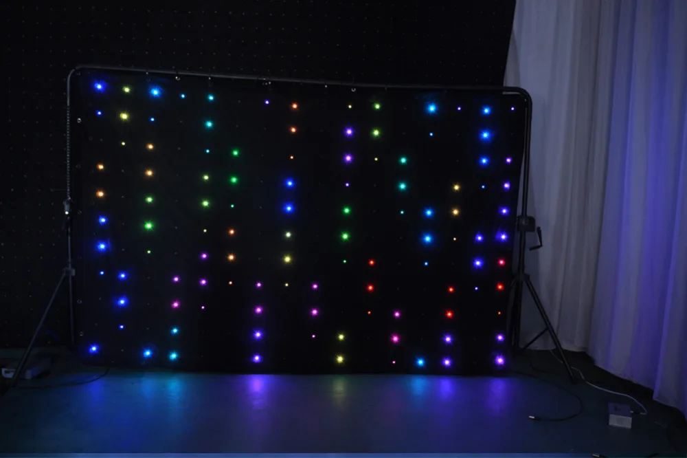 Светодиодный видео занавес светодиодный фон MotionDrape LED DJ эффект освещения P18 2x3
