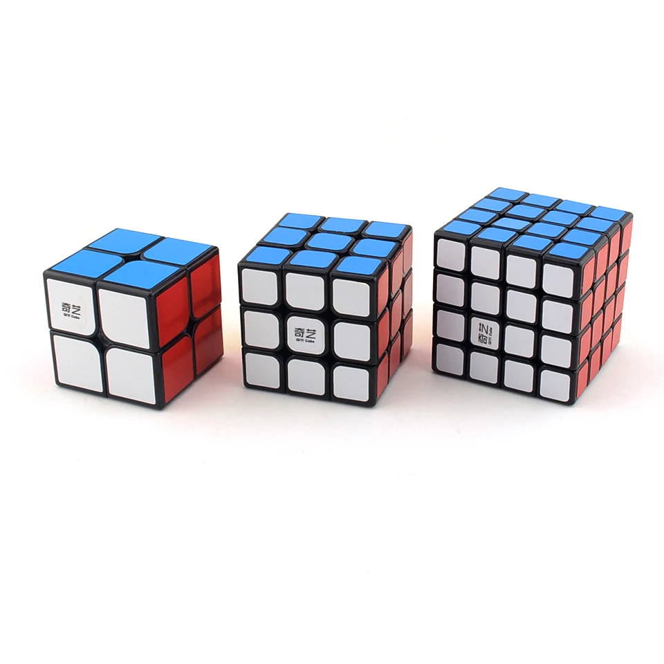 3 шт./компл. 2x2x2 3x3x3 4x4x4 стикеры гладкой Волшебные кубики конкурс Скорость