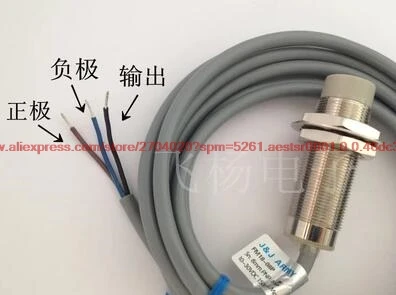 100% новый FM18-08N Бесконтактный переключатель NPN DC с тремя проводами нормально