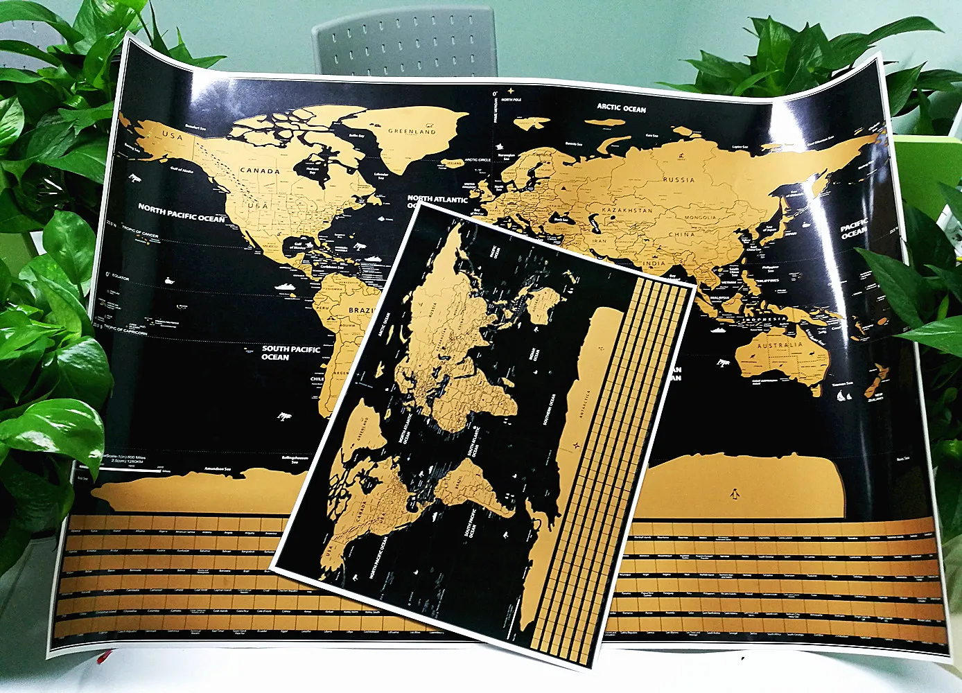 Карта мира с защитой от царапин | идеальный подарок для любого Путешествия