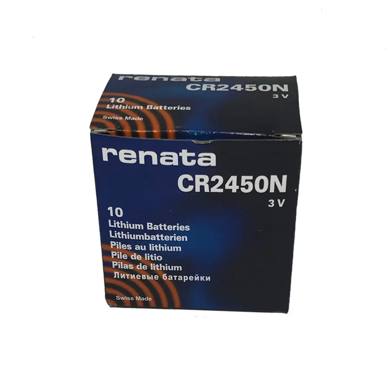 Оригинальный литиевый аккумулятор renata CR2450N CR2450 2450 3 в для часов стоп сигналов