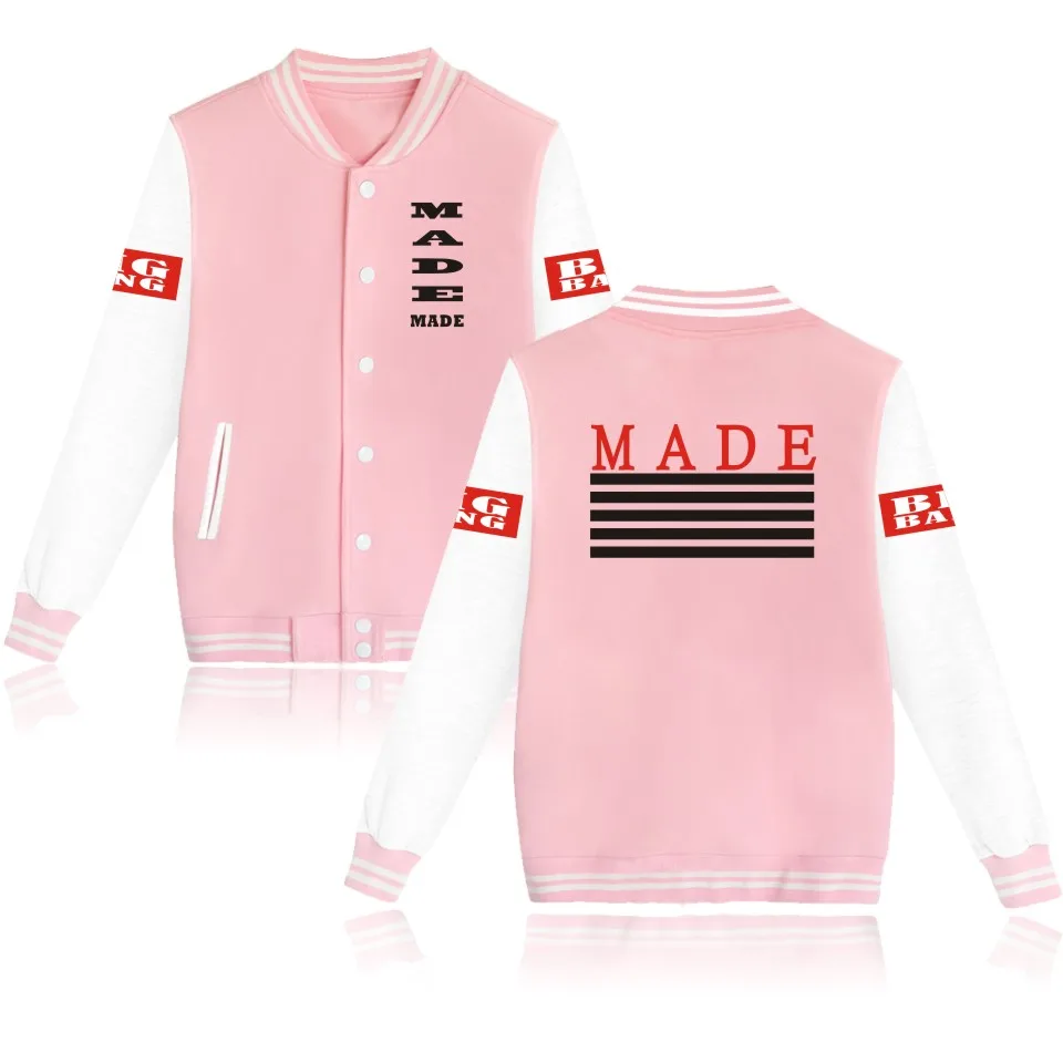 Мужская бейсбольная куртка с длинным рукавом bigbang бомбер в Корейском стиле|jackets for