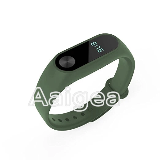 Мягкий силиконовый ремешок для наручных часов для Xiaomi Mi Band 2 трекер фитнес-браслет сменный цветной ремешок для Xiaomi Mi Band 2 - Цвет ремешка: army green