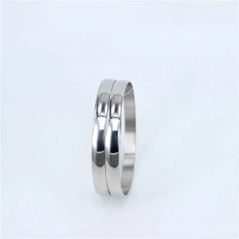 diameter68mm8mm 2pcs Классические ювелирные изделия из нержавеющей стали браслеты простые многоцветные женские браслеты милые трендовые простые - Окраска металла: diameter68mm8mm 2pcs