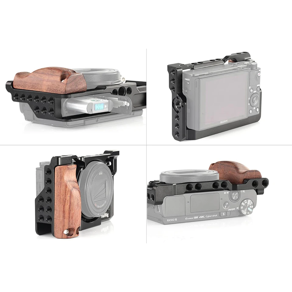 Клетка SmallRig для Sony RX100 VI новейшая модель набор с деревянной ручкой ручка