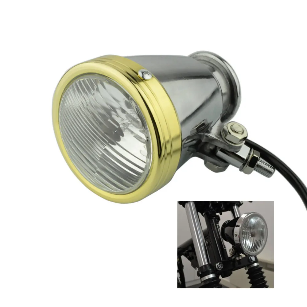 Налобный фонарь для мотоцикла H4 12 В прозрачное стекло Harley Chopper Bobber Scrambler Triumph Dyna