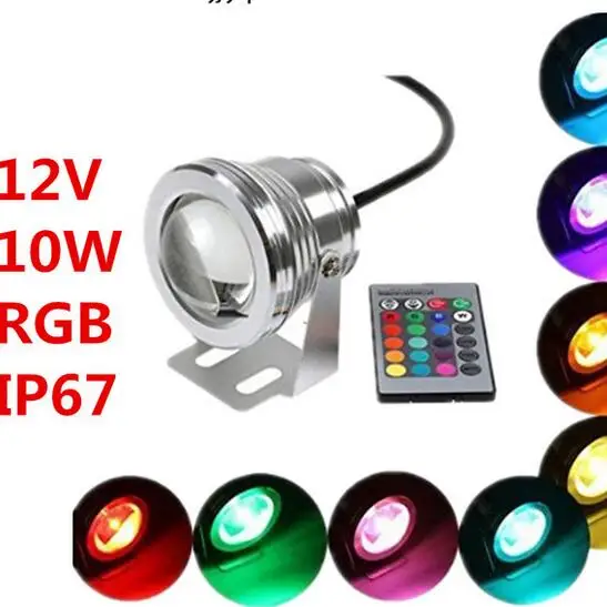 Светодиодный прожектор 10 Вт подводный RGB светодиодный светильник