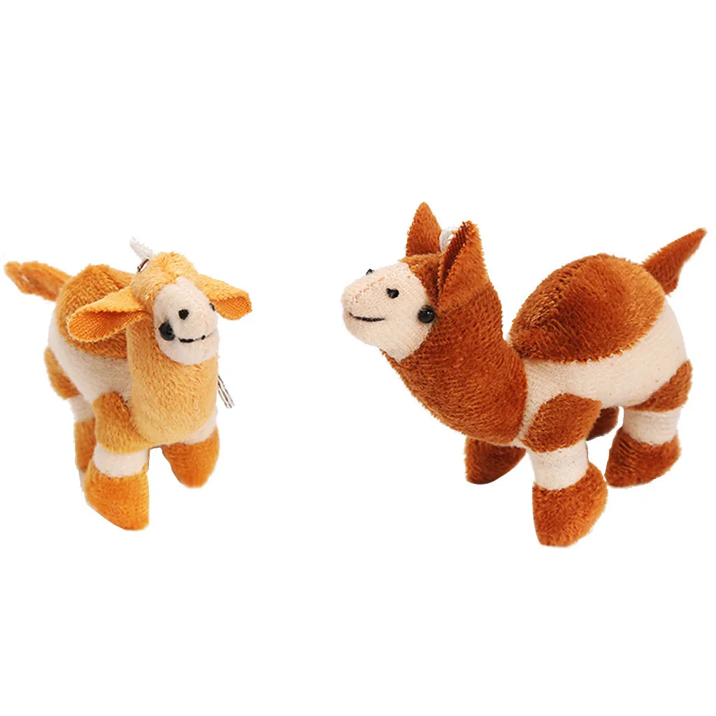 

Unisex Children Cute Plush Toy Camel Key Chain Funny Children's Toys Fashion Children's Party Game Pendant Toys 2021 new style