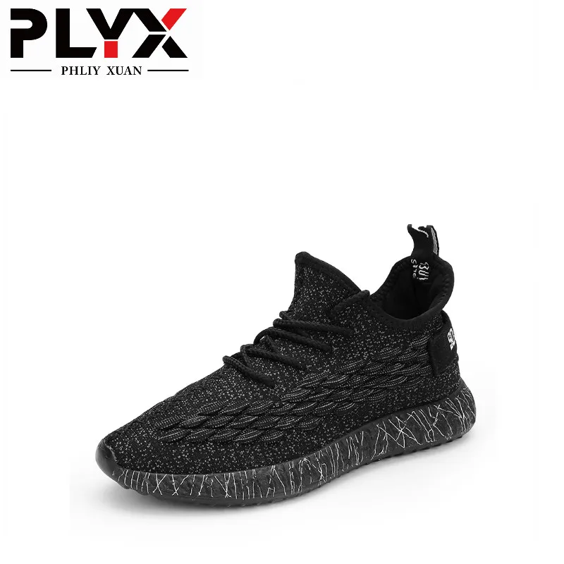 Gray PHLIY XUAN/мужские кроссовки; Летние кроссовки; Zapatillas Deportivas Hombre; дышащая повседневная обувь; Sapato Masculino Krasovki - Цвет: Gray
