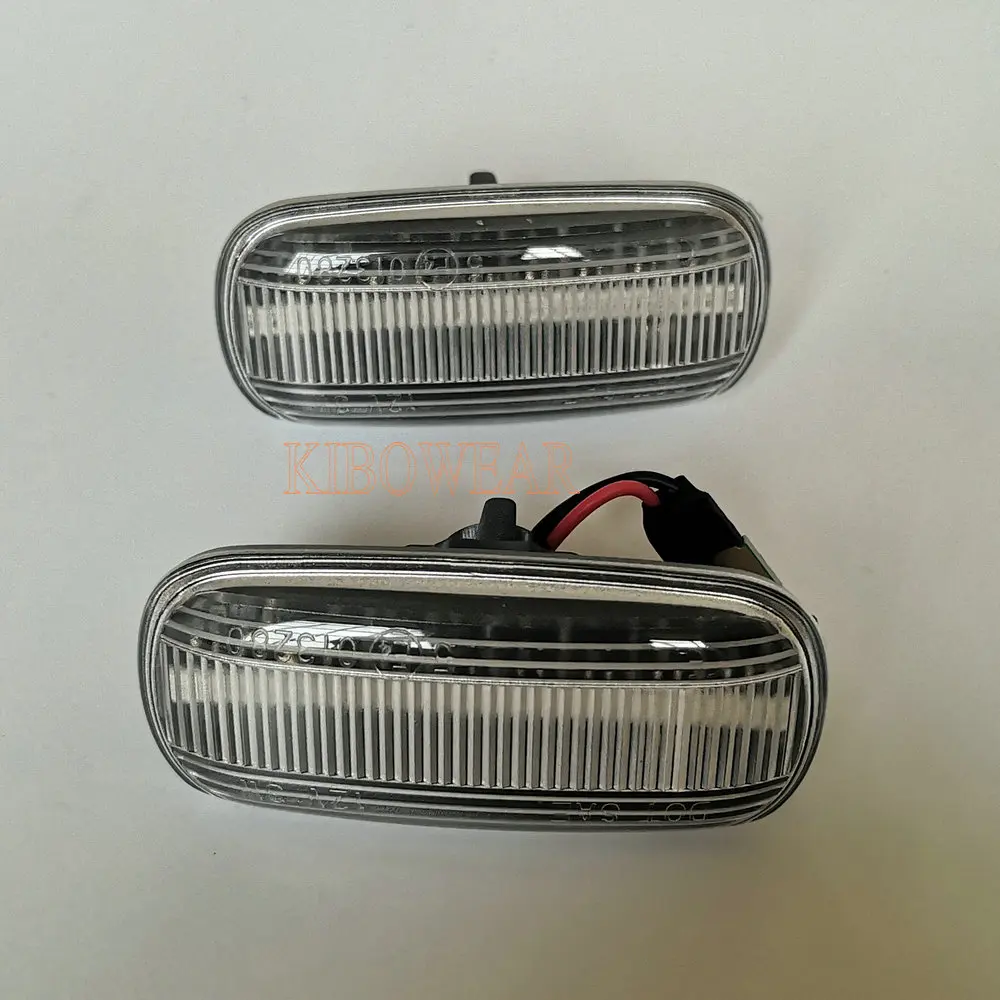 clear version Kibowear для Audi A3 S3 8 P A4 B7 B6 B8 A6 S6 C5 C7 сигнал поворота в крыло S3 S4 S6 A3 Sportback сбоку маркер - Испускаемый цвет: clear version