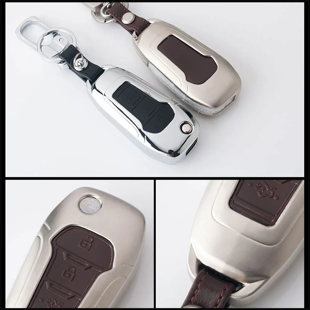 Чехол для автомобильного ключа Ford Focus 3 4 Mondeo MK3 MK4 Kuga Escape Edga 2017 2016 2015 2014|car styling key
