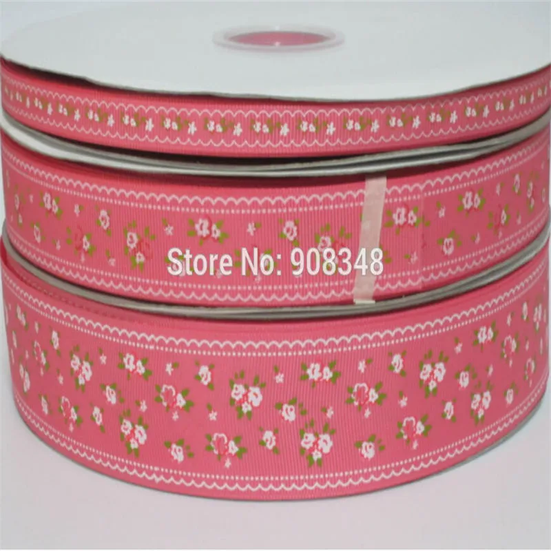 Выберите размер 9 16 25 38 мм ширина цветочный принт Grosgrain ленты AX33 3314|printed grosgrain