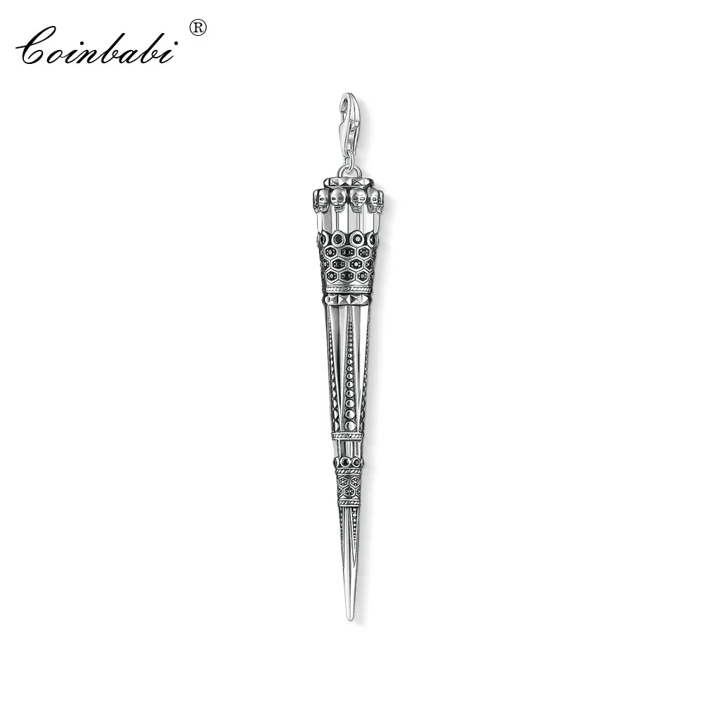 

Очаровательная подвеска в виде конусных черепов, модные ювелирные изделия 2019 в винтажном стиле, серебро 925 пробы, подарок для женщин и мужчи...