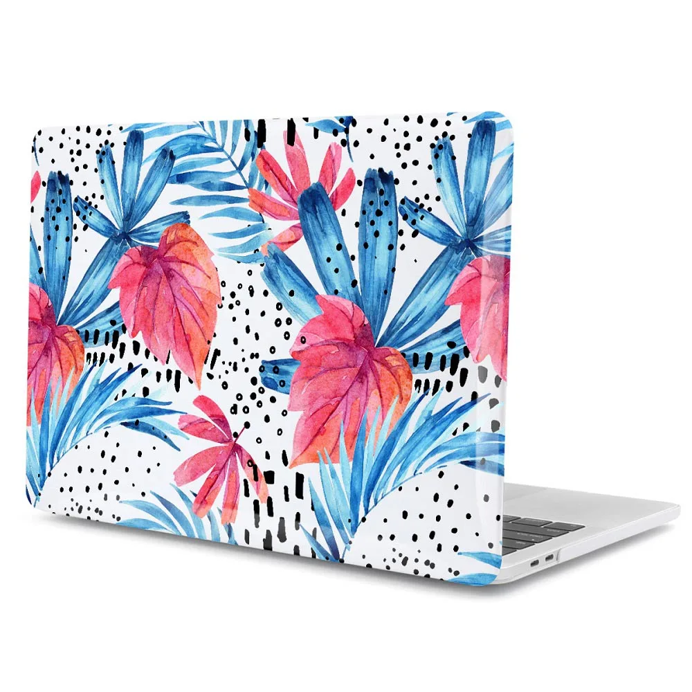 SBL027 Летний стиль листьев узор Жесткий чехол для Macbook Air 11 12 13 Laptop Sleeve Mac book Pro 13 15 A1989 A1706 с retina - Цвет: SBL027