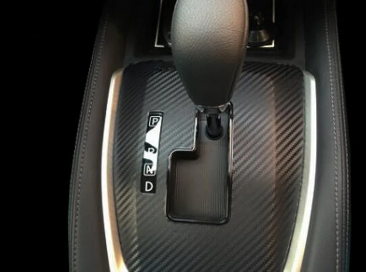 Черная Автоматическая Автомобильная панель переключения передач из углеродного